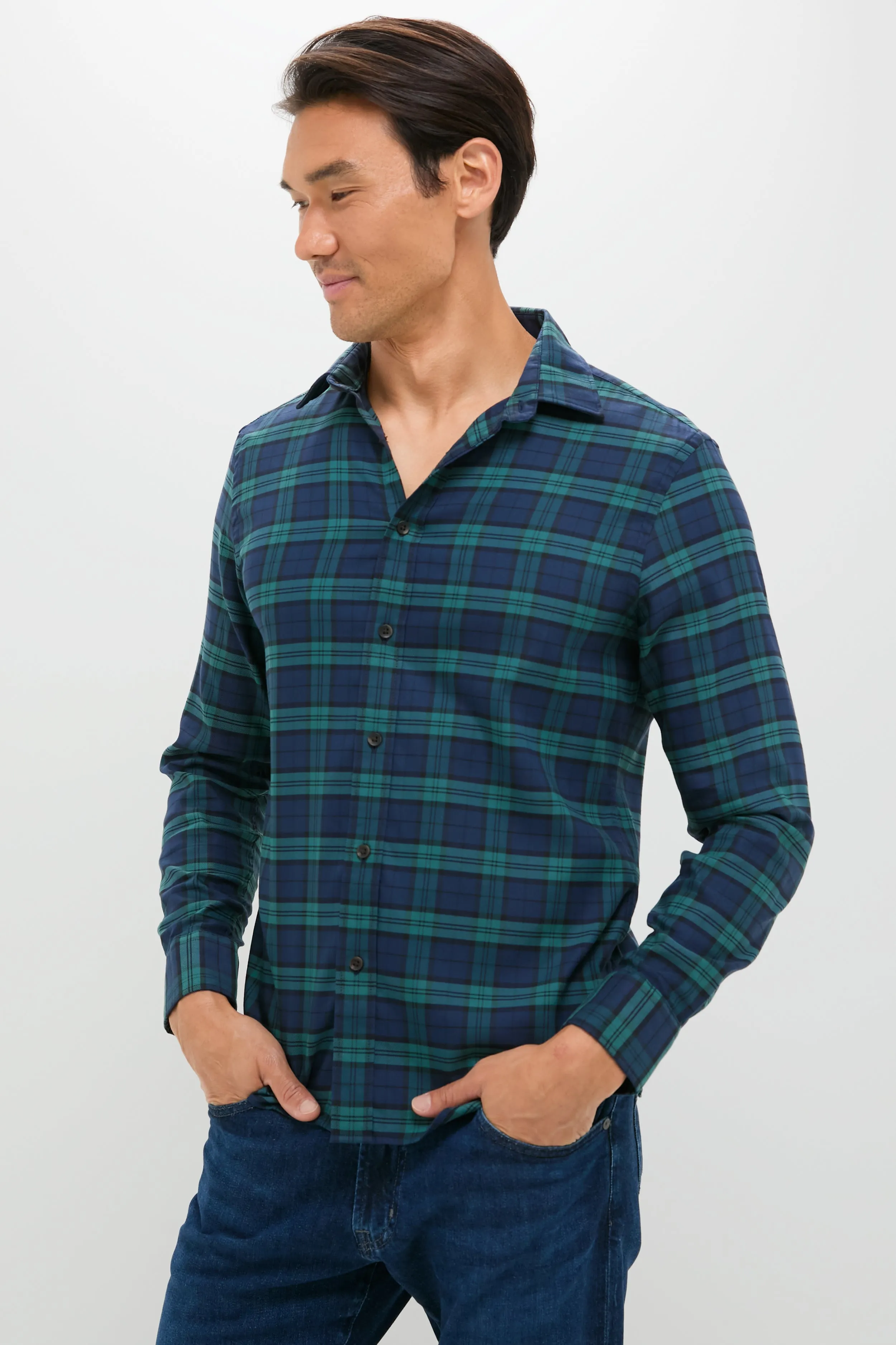Harbor Blackwatch Plaid Movement Shirt sold by Tuckernuck product image thumbnail 3