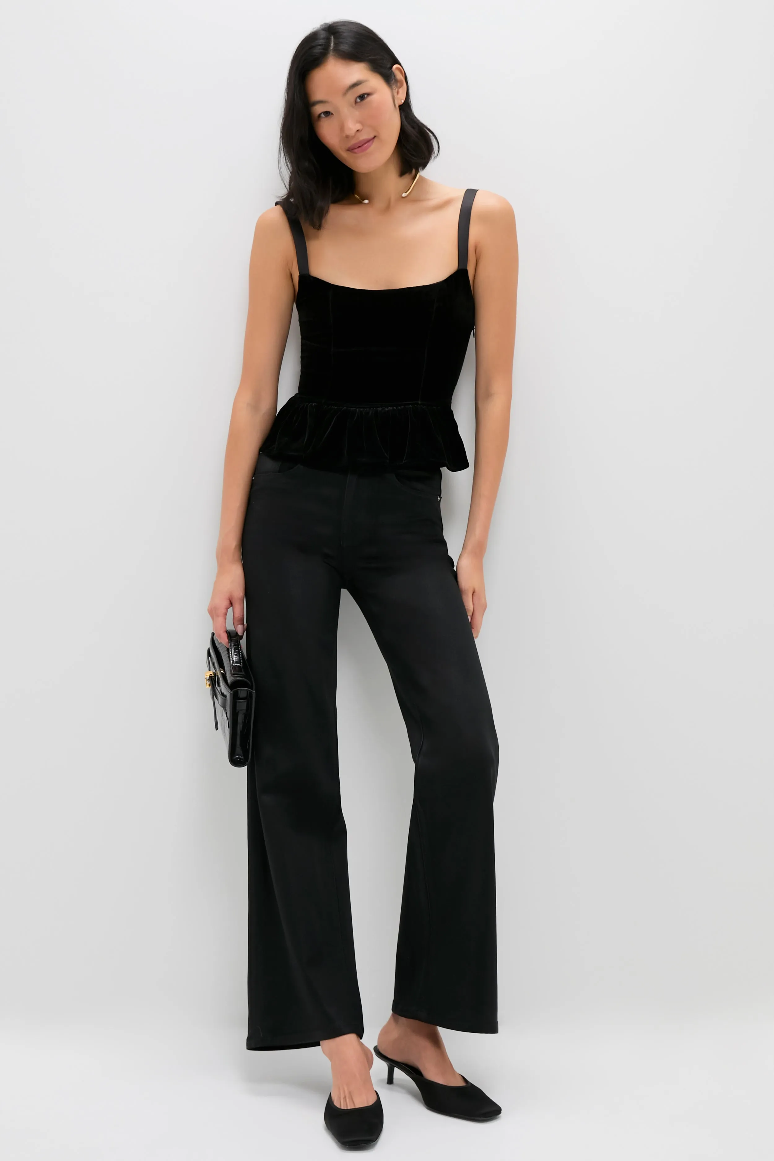 Gold Molten Snow Torque Statement Necklace sold by Tuckernuck product image thumbnail 3