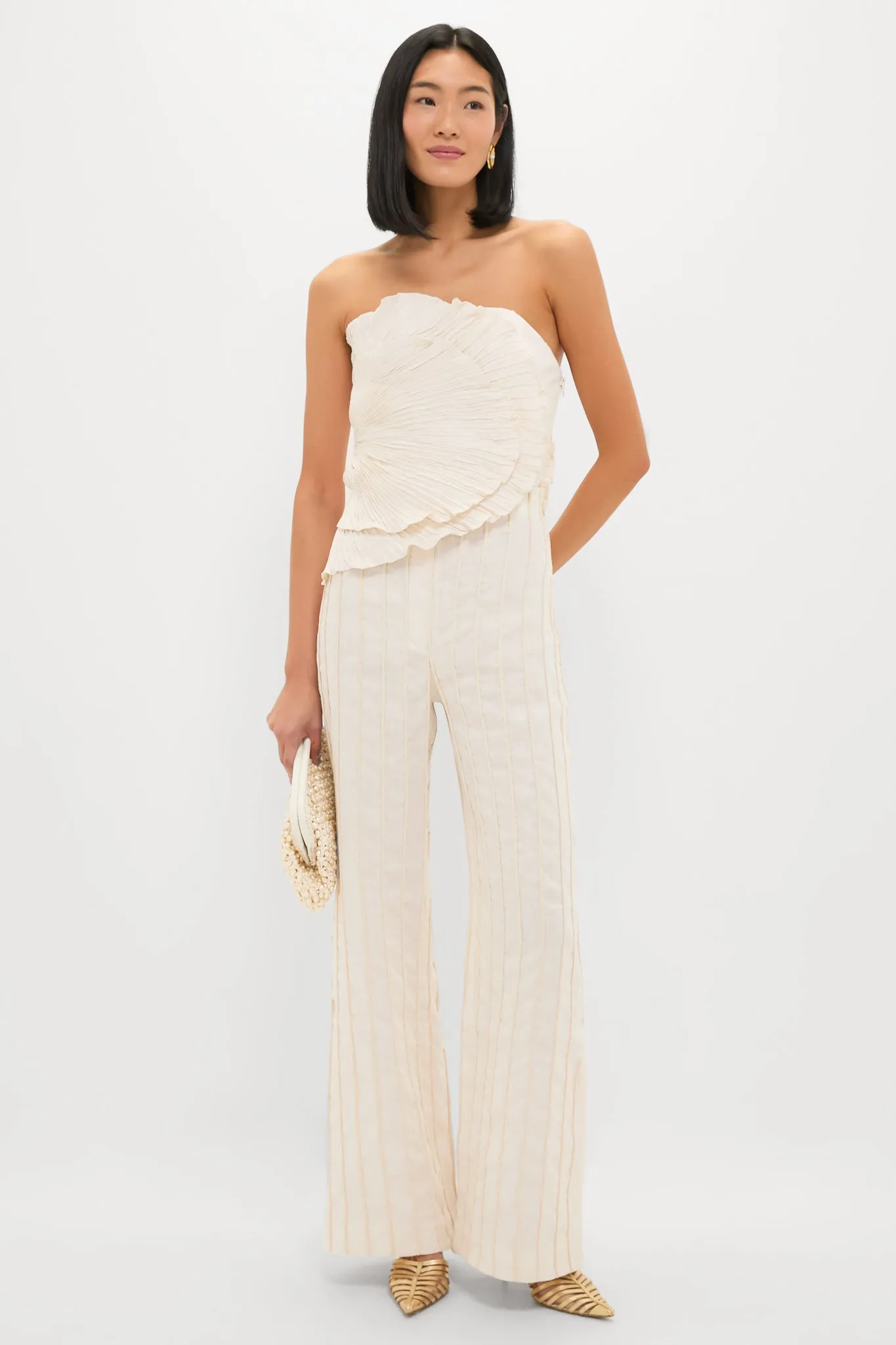 Ivory Las Olas Pleated Top sold by Tuckernuck product image thumbnail 4