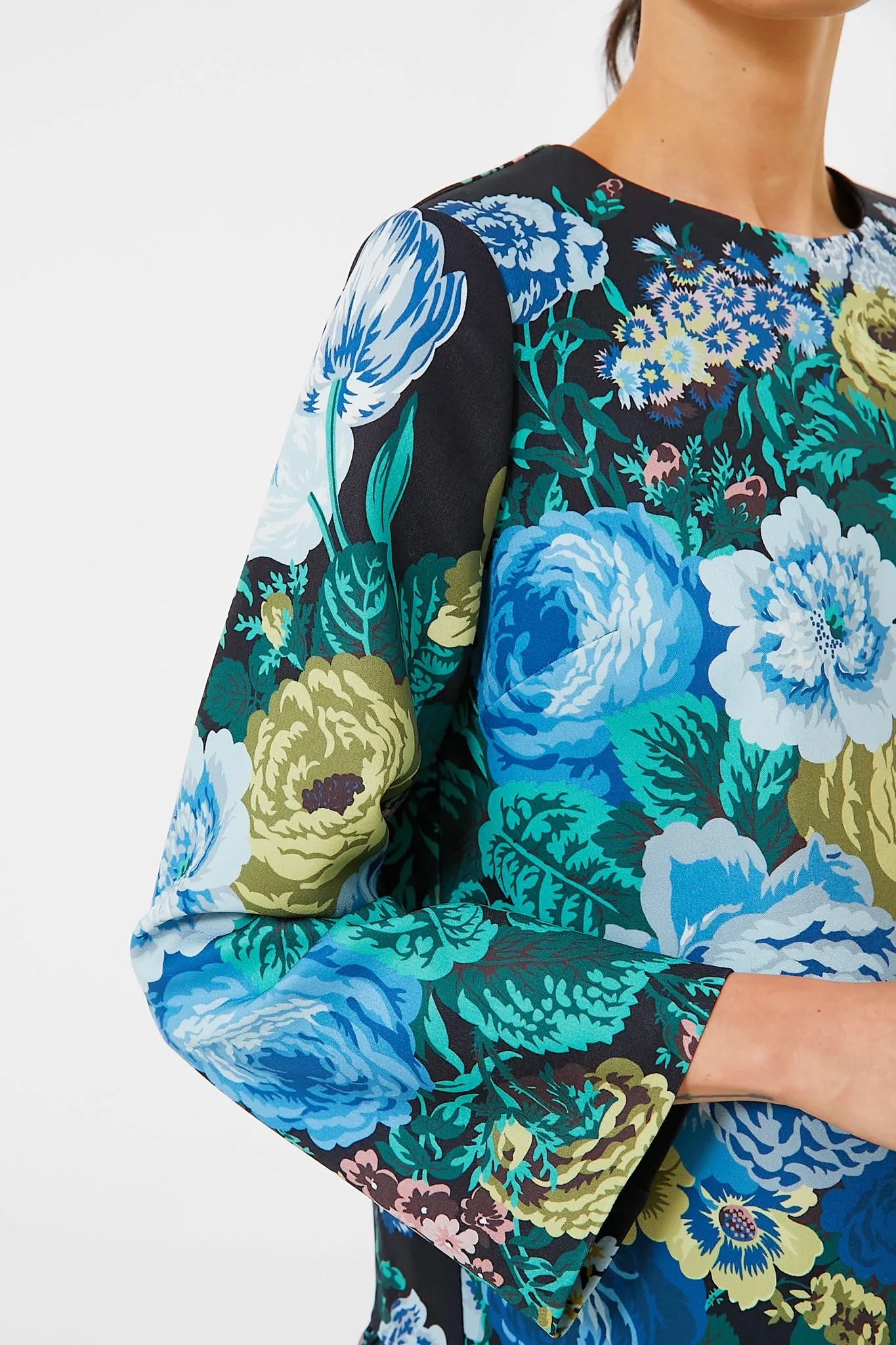 Black Verdant Floral Pierce Dress sold by Tuckernuck product image thumbnail 5