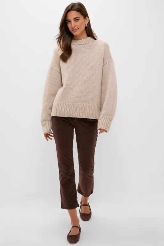 Sandstone Genevieve Cashmere Wool Blend Crewneck Sweater sold by Tuckernuck