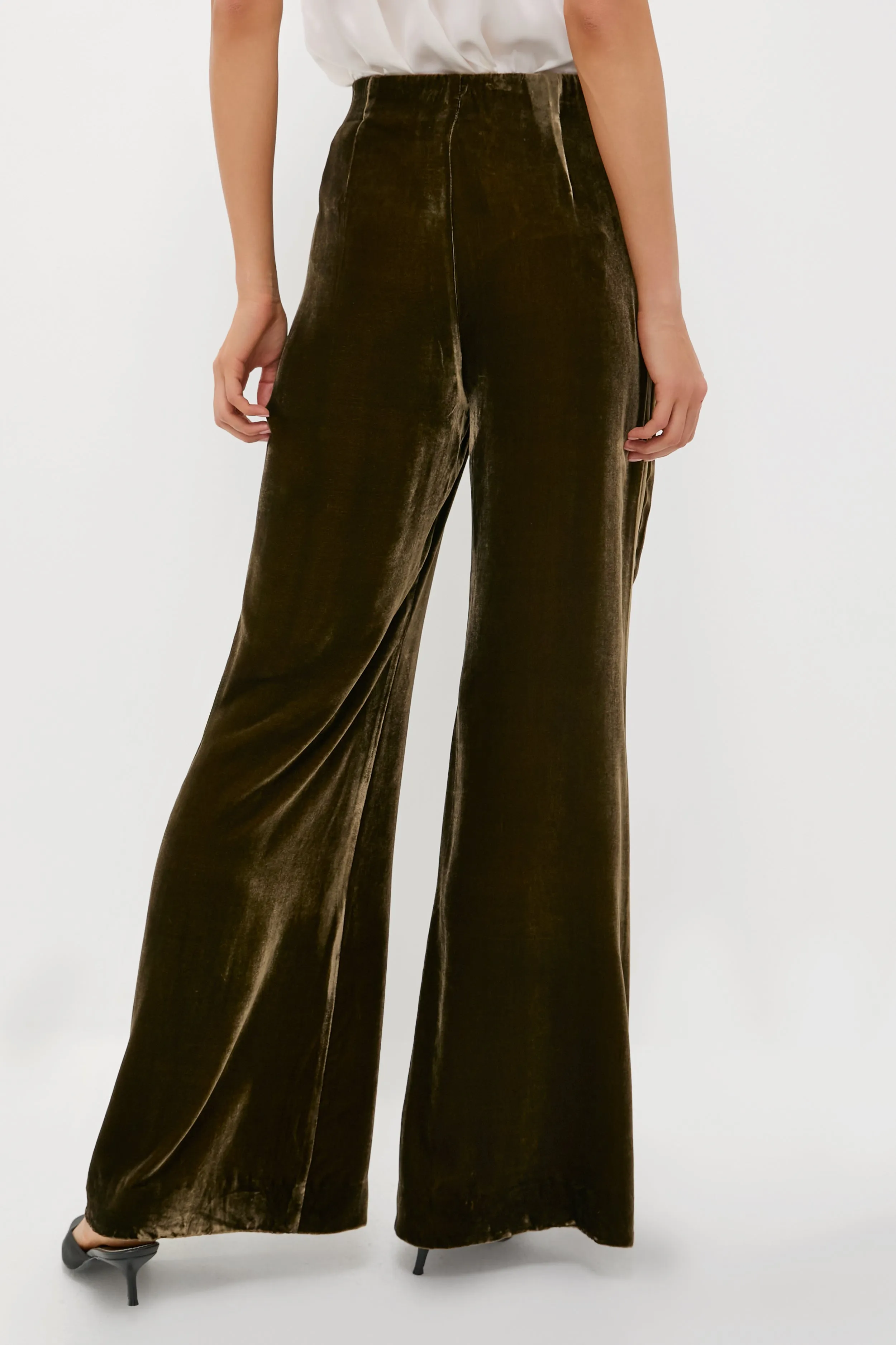 Olive Velvet Deja Pants sold by Tuckernuck product image thumbnail 4