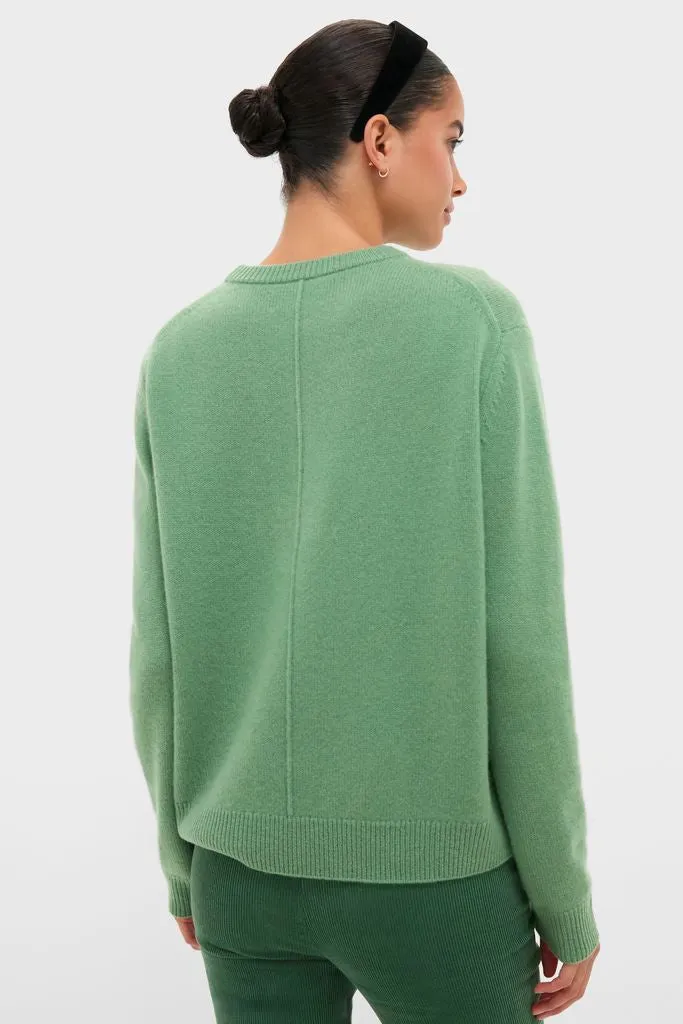 Meadow Green Cashmere Boyfriend Bodie Crewneck Sweater sold by Tuckernuck product image thumbnail 4