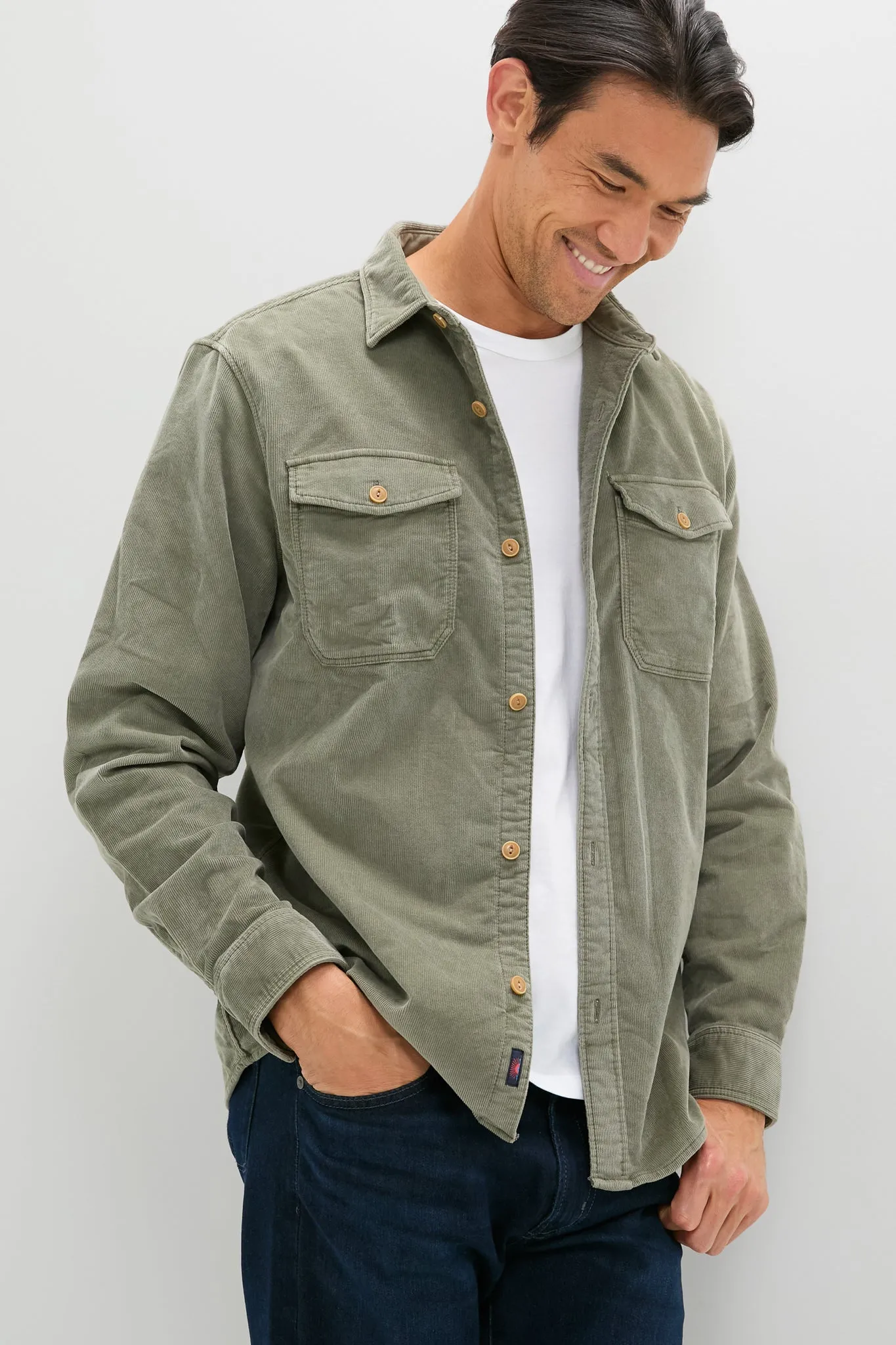 Light Pine Stretch Terry Work Shirt sold by Tuckernuck product image thumbnail 3