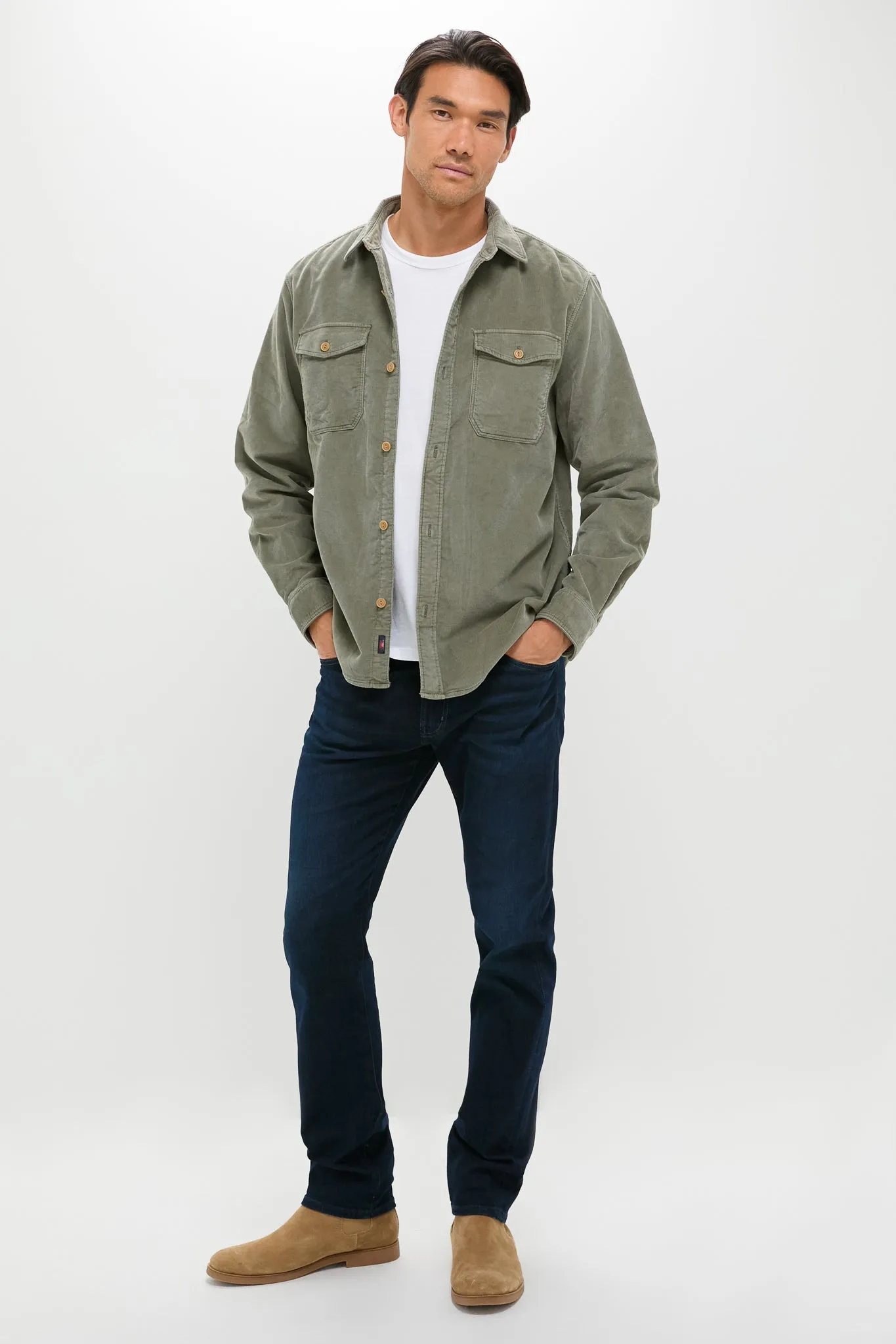 Light Pine Stretch Terry Work Shirt sold by Tuckernuck product image thumbnail 2