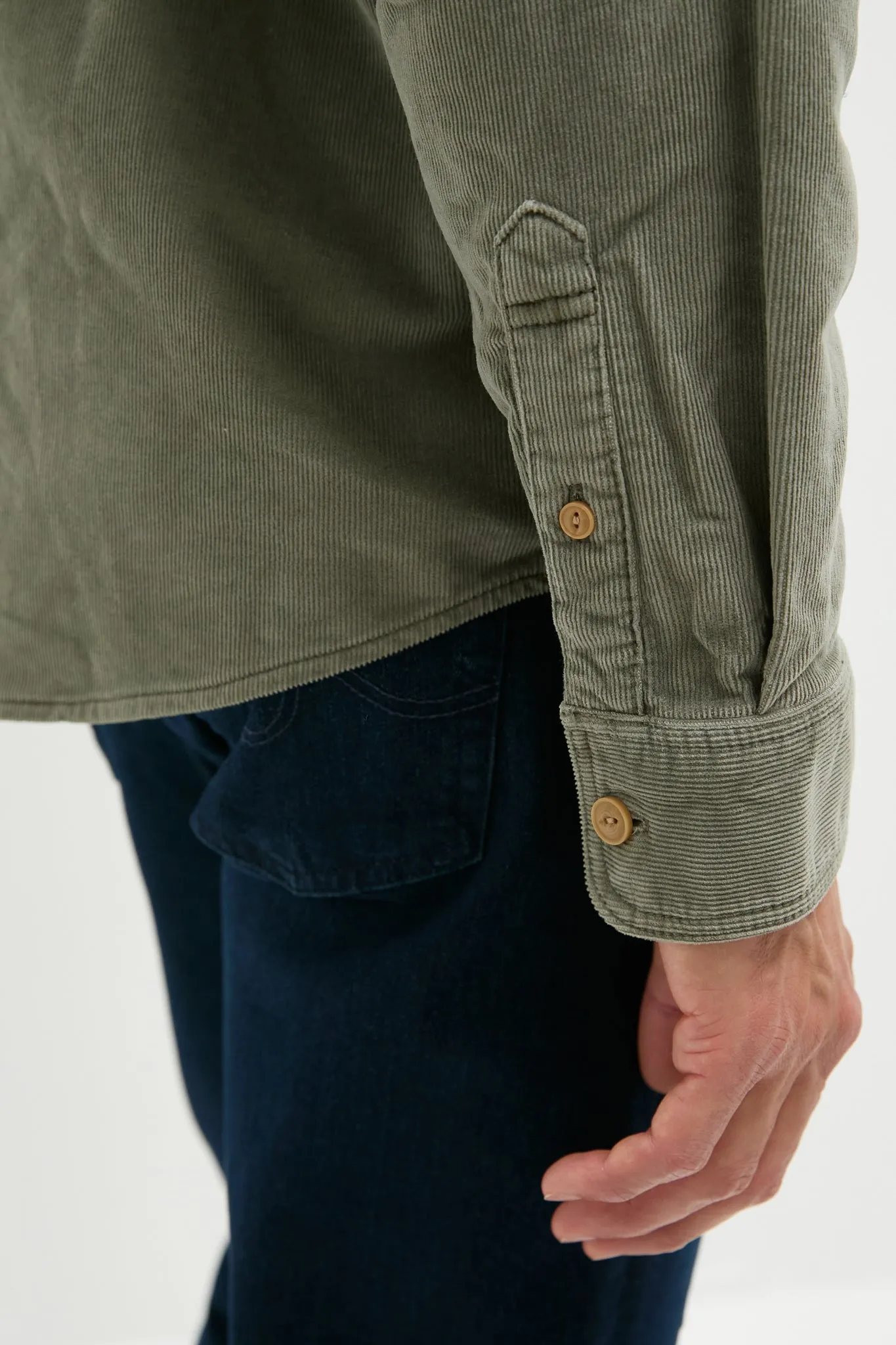 Light Pine Stretch Terry Work Shirt sold by Tuckernuck product image thumbnail 5