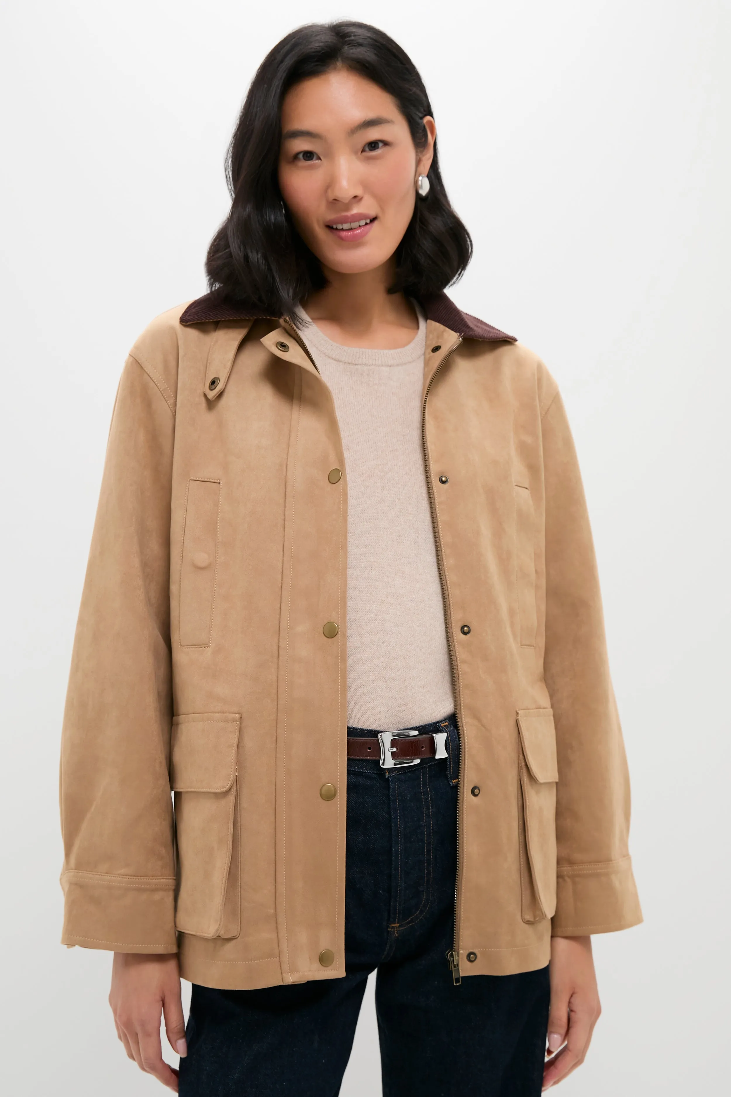 Vegan Suede Barnaby Barn Jacket sold by Tuckernuck