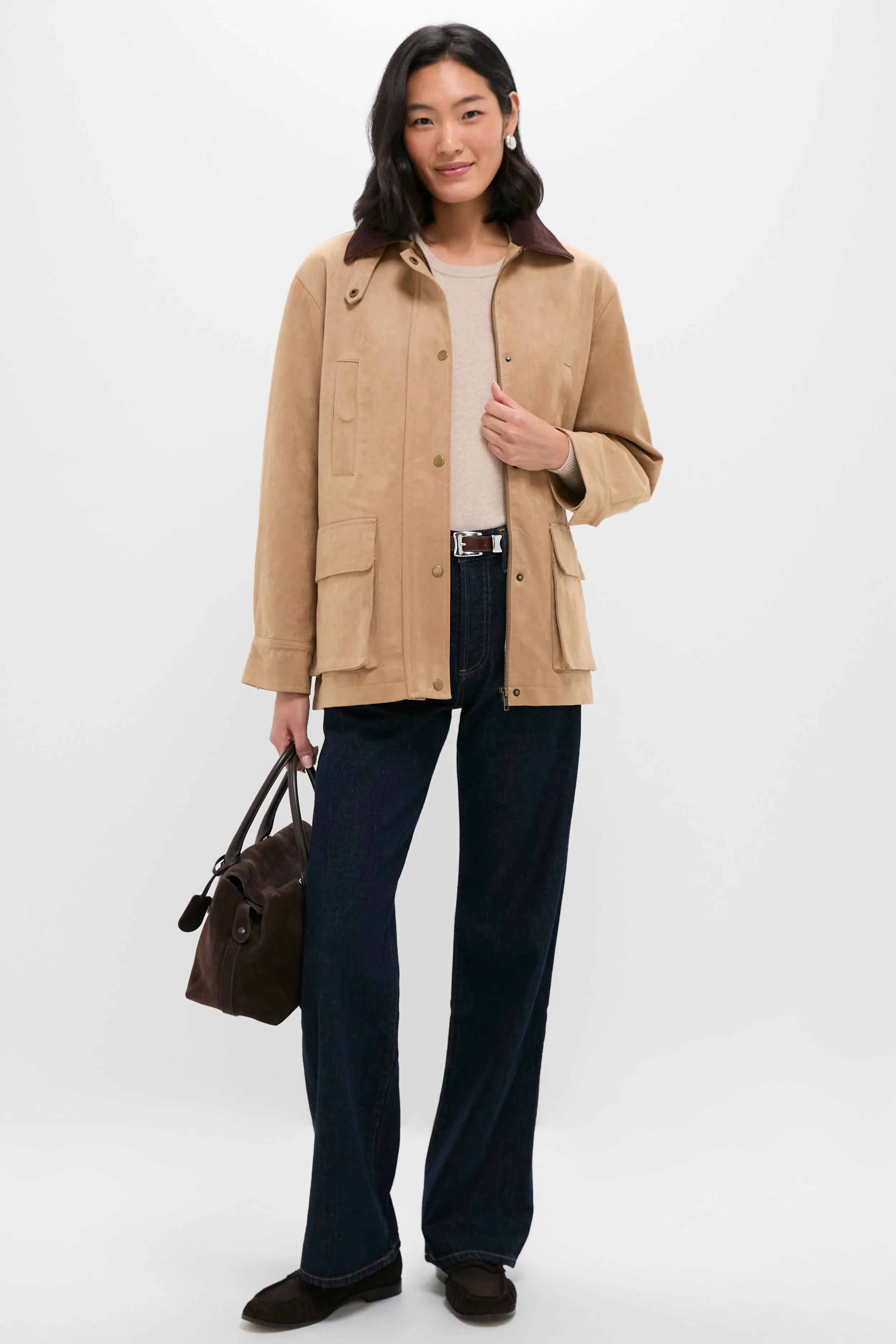 Vegan Suede Barnaby Barn Jacket sold by Tuckernuck product image thumbnail 3