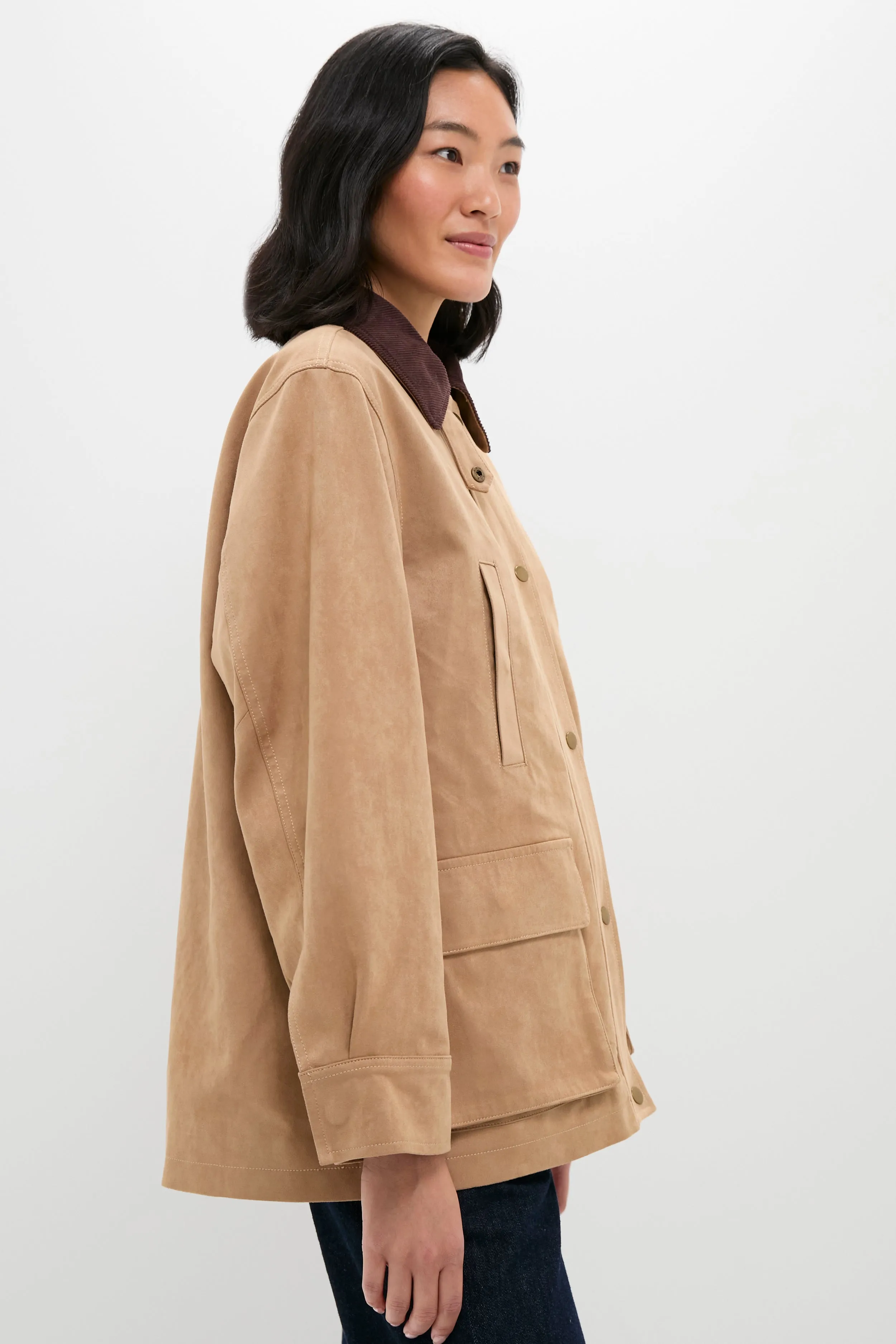 Vegan Suede Barnaby Barn Jacket sold by Tuckernuck product image thumbnail 4