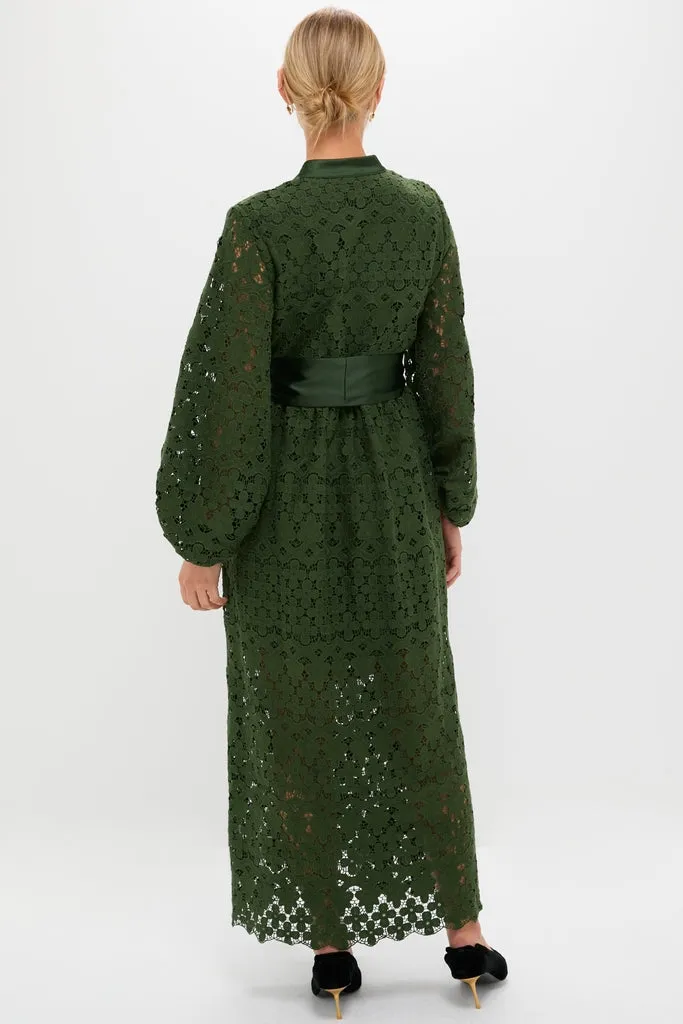Forest Green Lace Calliope Dress sold by Tuckernuck product image thumbnail 4