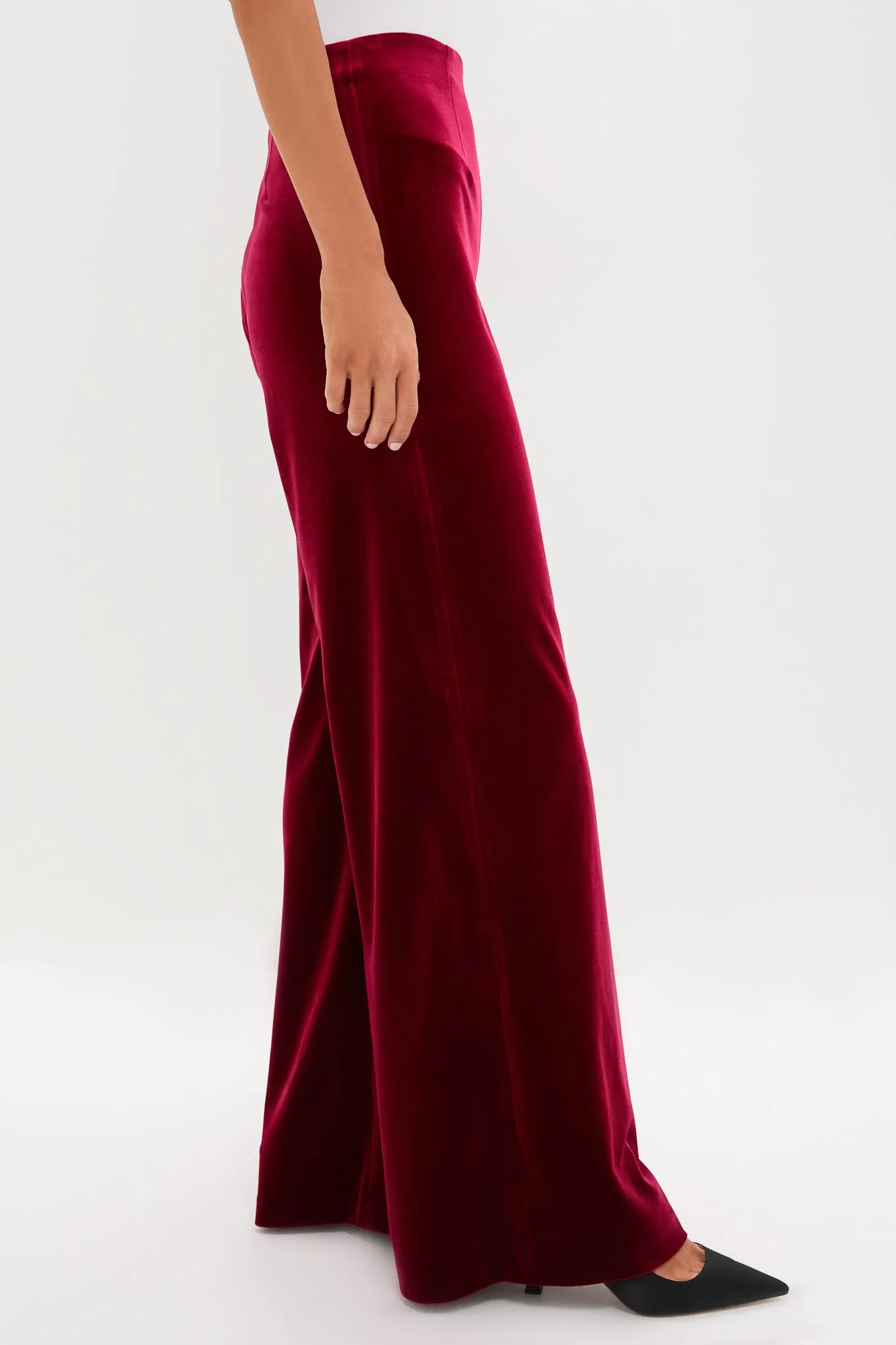 Red Ribbon Velvet Deja Pant sold by Tuckernuck product image thumbnail 3
