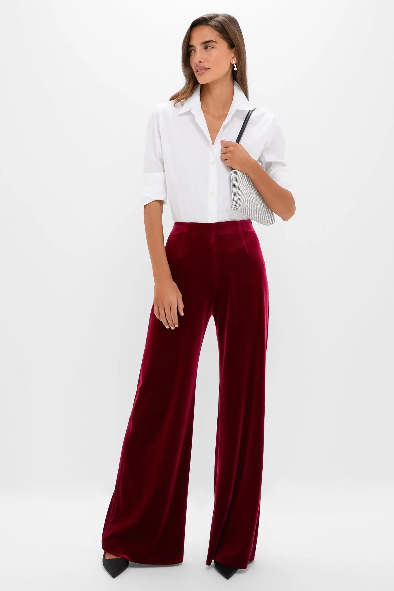 Red Ribbon Velvet Deja Pant sold by Tuckernuck product image thumbnail 2