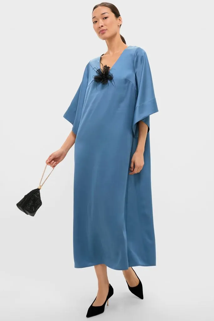 Black Embellished Feather Floral Pin sold by Tuckernuck product image thumbnail 3