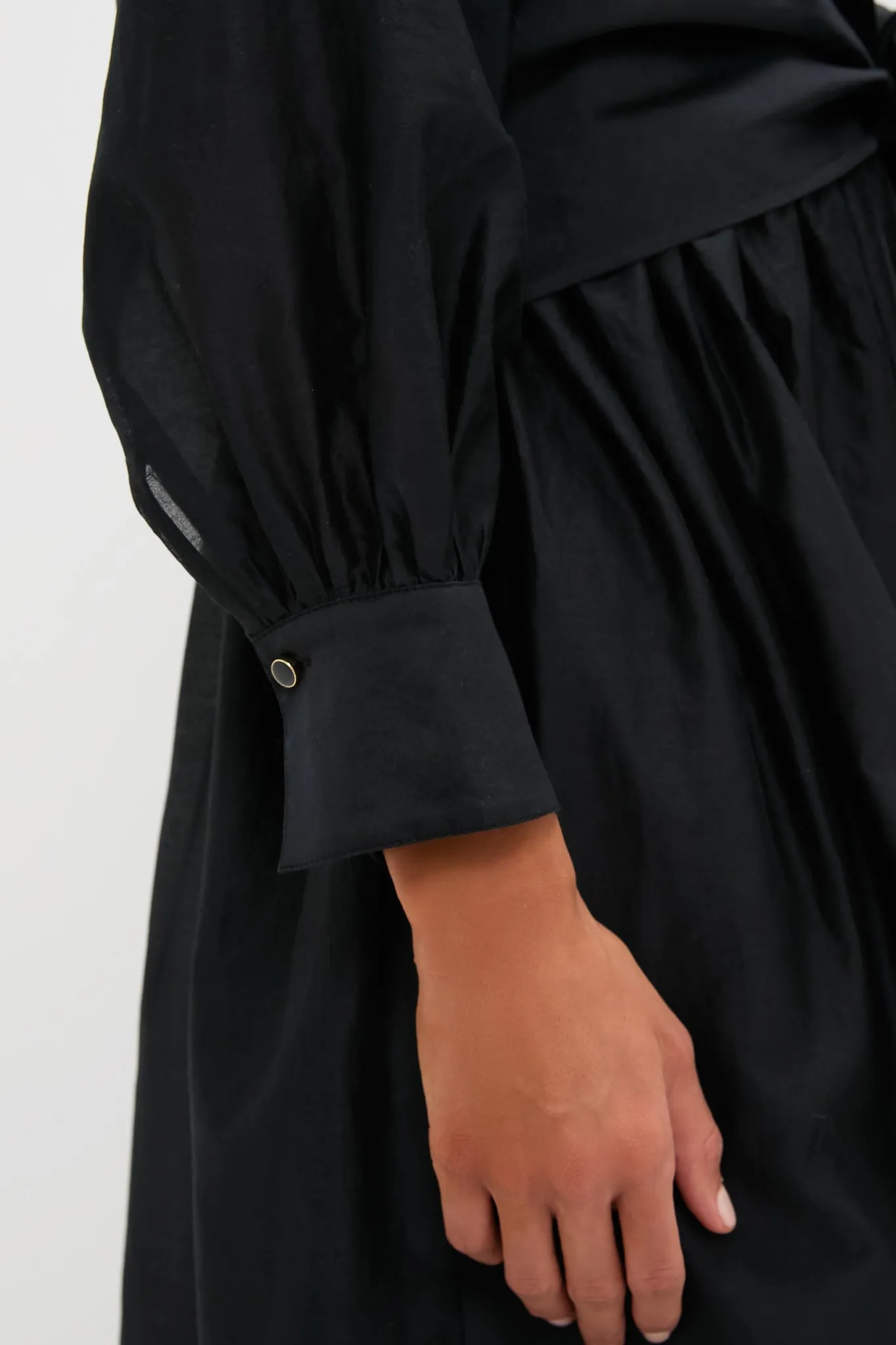 Black Tie Front Bow Bea Maxi Dress sold by Tuckernuck product image thumbnail 5