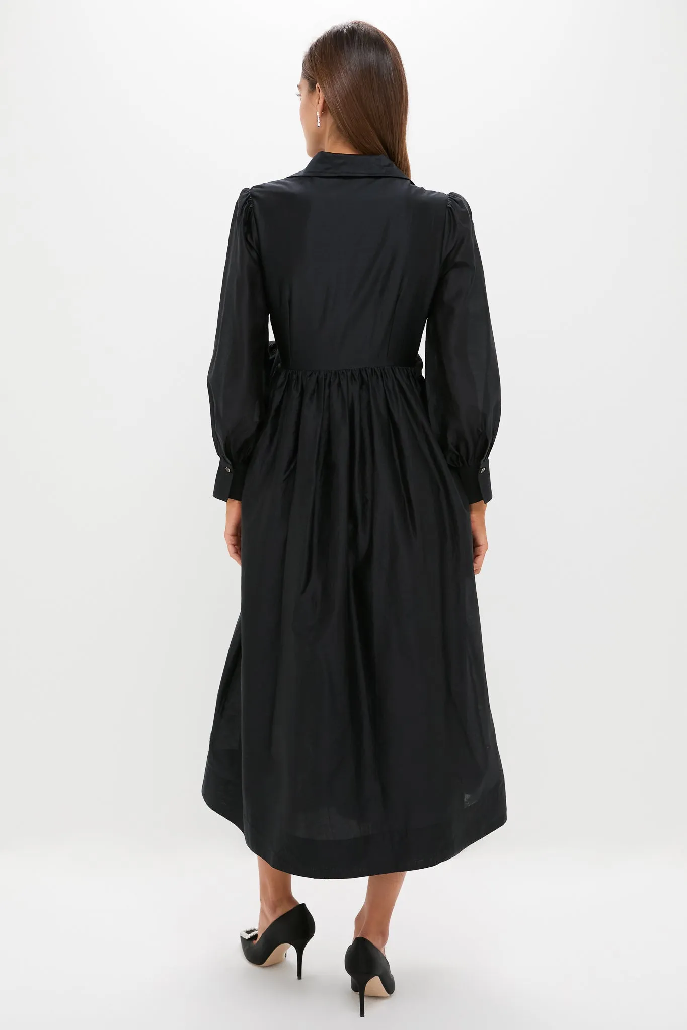 Black Tie Front Bow Bea Maxi Dress sold by Tuckernuck product image thumbnail 4