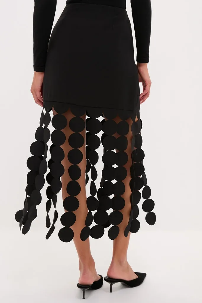 Black Multi Circle Mercedes Maxi Skirt sold by Tuckernuck product image thumbnail 4