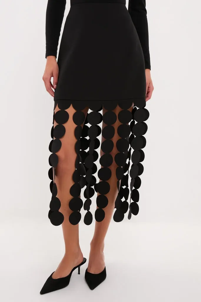 Black Multi Circle Mercedes Maxi Skirt sold by Tuckernuck