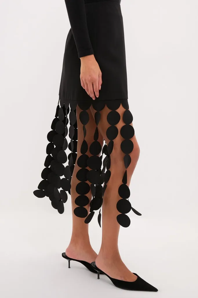 Black Multi Circle Mercedes Maxi Skirt sold by Tuckernuck product image thumbnail 3