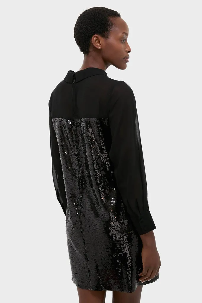 Black Sequin Josie Dress sold by Tuckernuck product image thumbnail 4