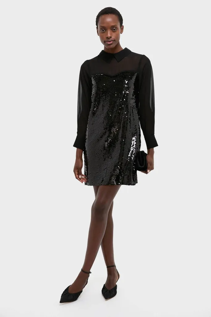 Black Sequin Josie Dress sold by Tuckernuck product image thumbnail 2