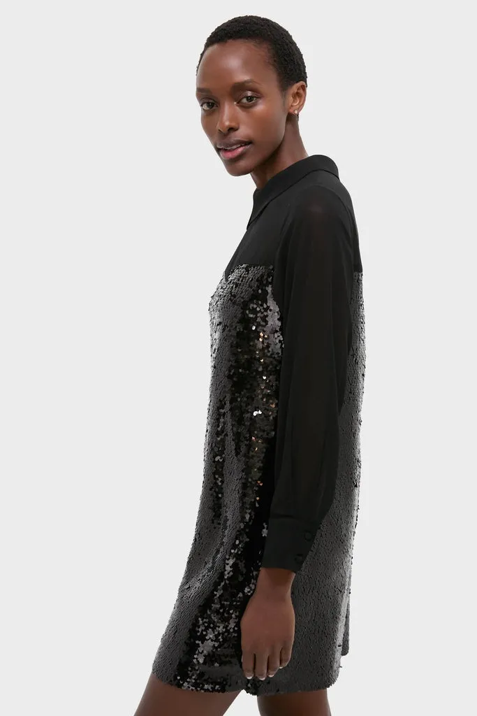 Black Sequin Josie Dress sold by Tuckernuck product image thumbnail 3