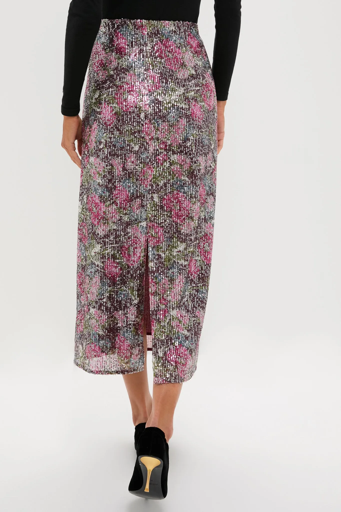 Floral Sequin McKey Midi Skirt sold by Tuckernuck product image thumbnail 4