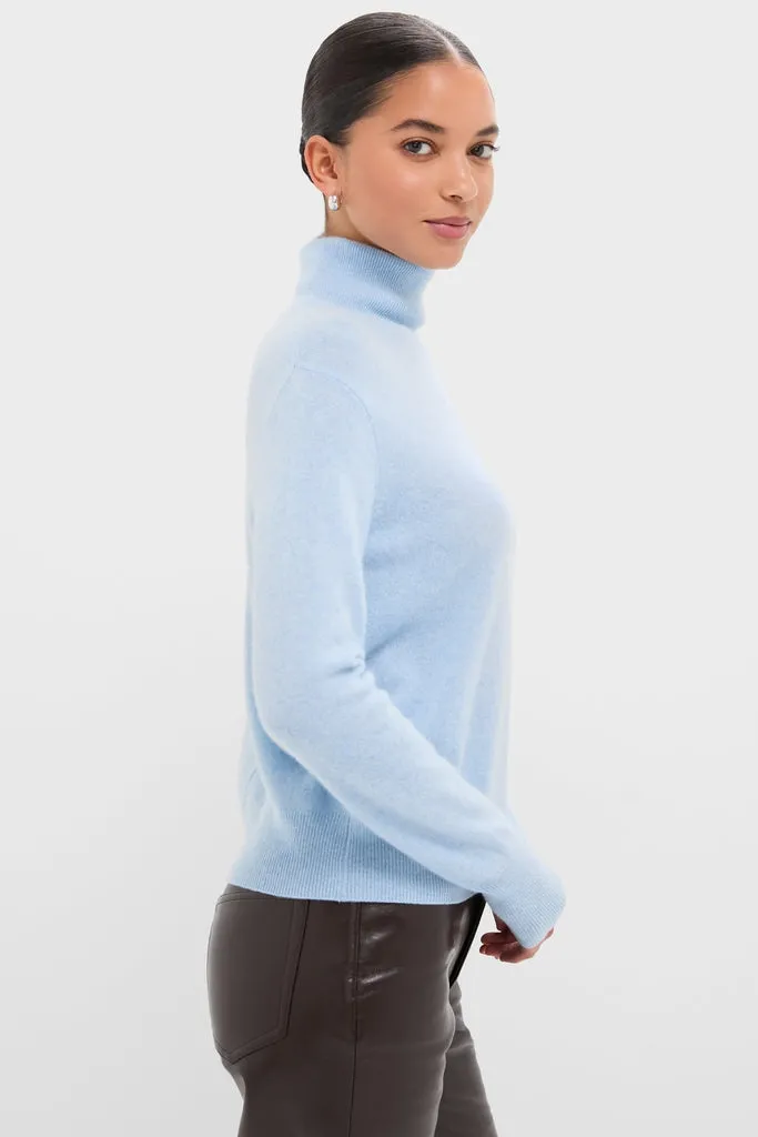 Ice Blue Cashmere Turtleneck Sweater sold by Tuckernuck product image thumbnail 3