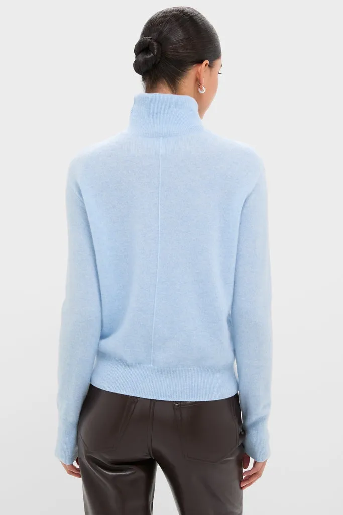 Ice Blue Cashmere Turtleneck Sweater sold by Tuckernuck product image thumbnail 4