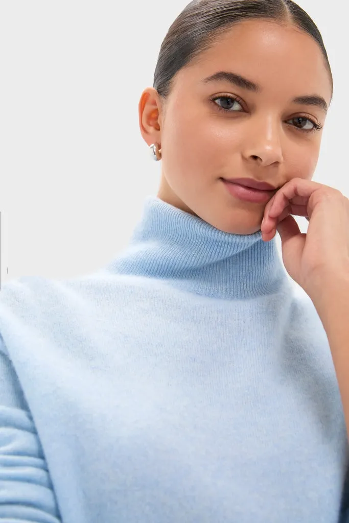 Ice Blue Cashmere Turtleneck Sweater sold by Tuckernuck product image thumbnail 5