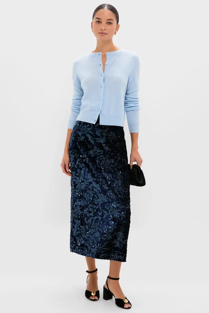 Ice Blue Cashmere Riley Cardigan sold by Tuckernuck product image thumbnail 2