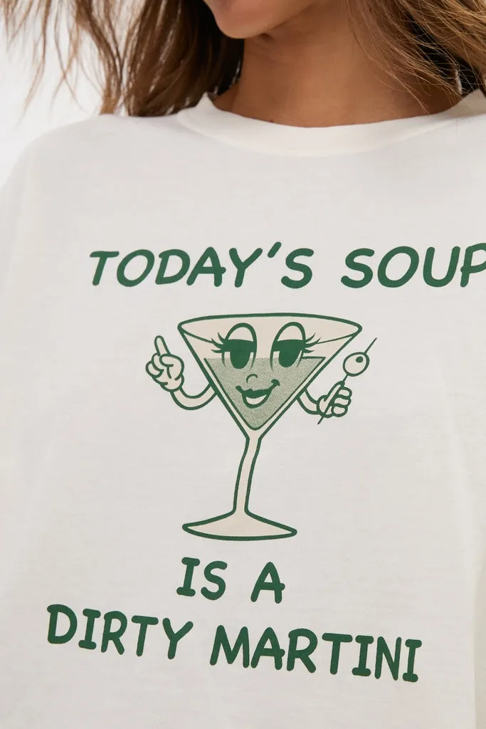 Martini Soup Crop Long Sleeve Tee sold by Tuckernuck product image thumbnail 5