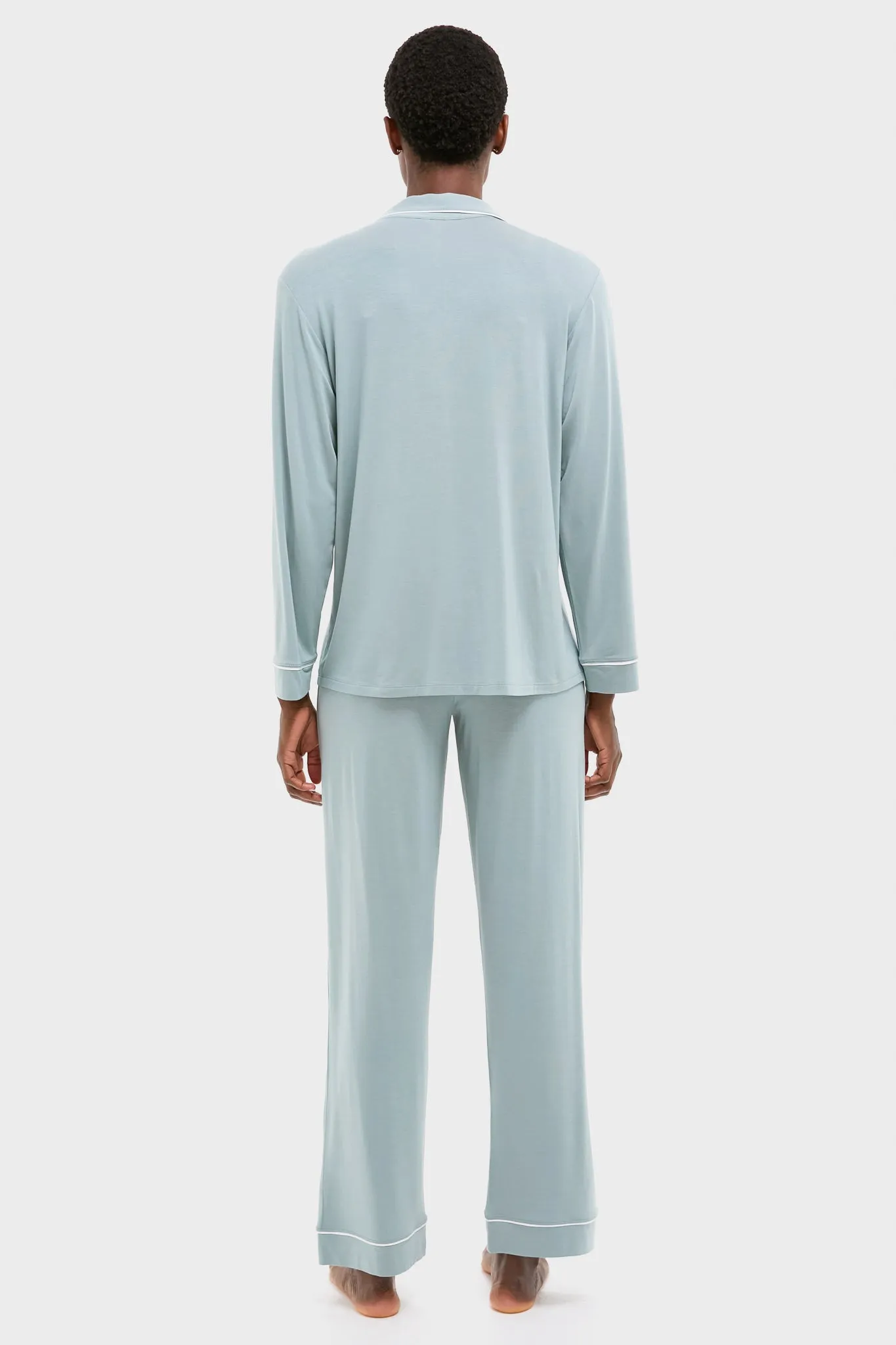 Lead and Ivory Gisele Long PJ Set sold by Tuckernuck product image thumbnail 4