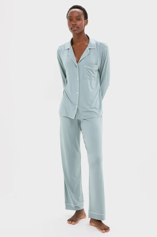 Lead and Ivory Gisele Long PJ Set sold by Tuckernuck