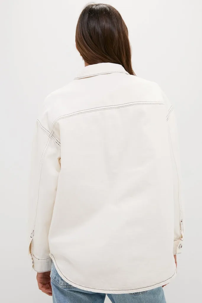 Natural Bryden Denim Jacket sold by Tuckernuck product image thumbnail 4