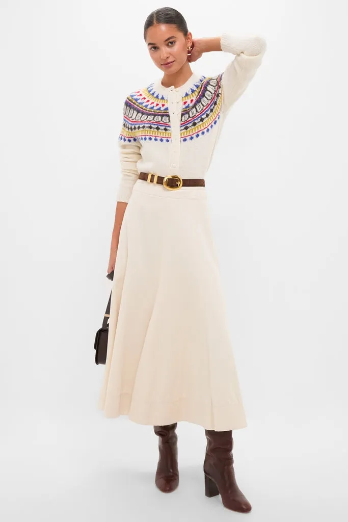 White Amina Fairisle Sweater sold by Tuckernuck product image thumbnail 2