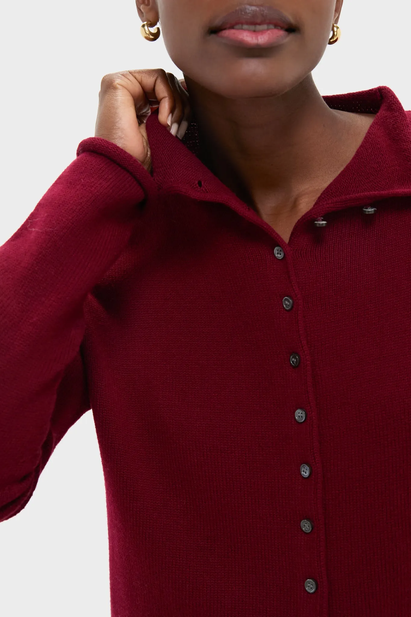 Merlot Taylor Cardigan sold by Tuckernuck product image thumbnail 5