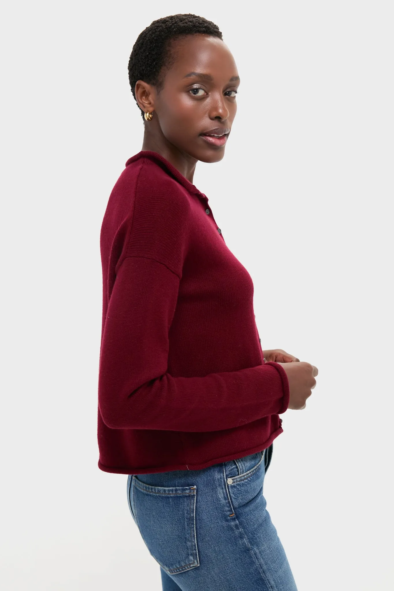 Merlot Taylor Cardigan sold by Tuckernuck product image thumbnail 3