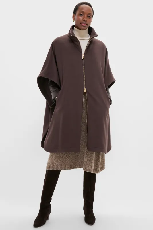 Fondente Luxury Wool and Nylon Ultralight Oversized Coat sold by Tuckernuck