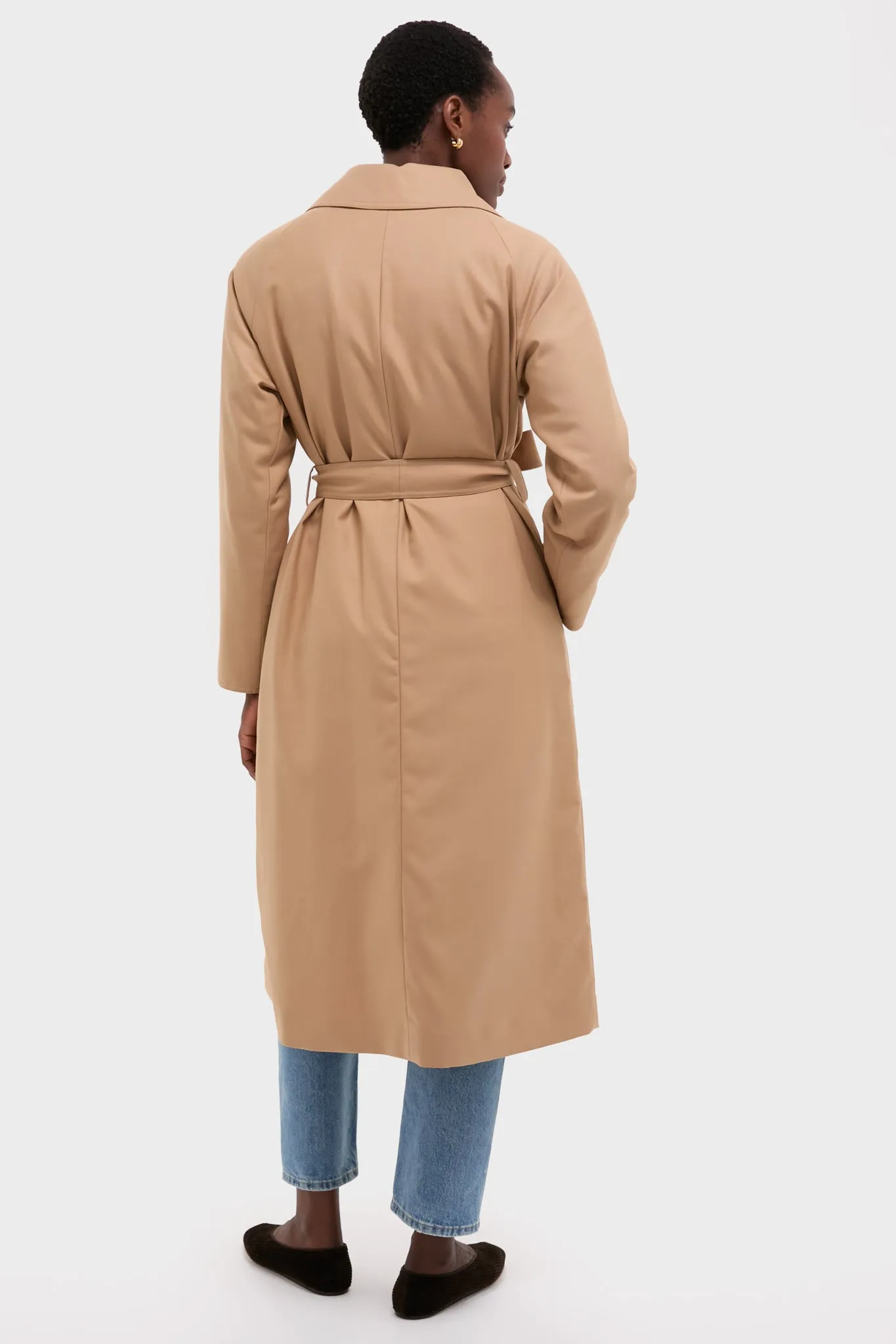 Cammello Fluid Wool and Nylon Ultralight Belted Reversible Trench sold by Tuckernuck product image thumbnail 5