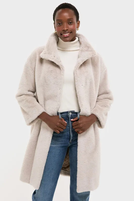 Chantilly Soft Alternative Fur Coat sold by Tuckernuck
