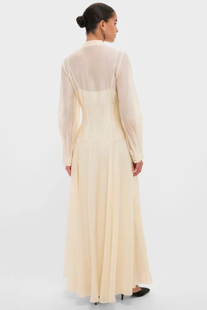 Champagne Organza Marbella Dress sold by Tuckernuck product image thumbnail 5