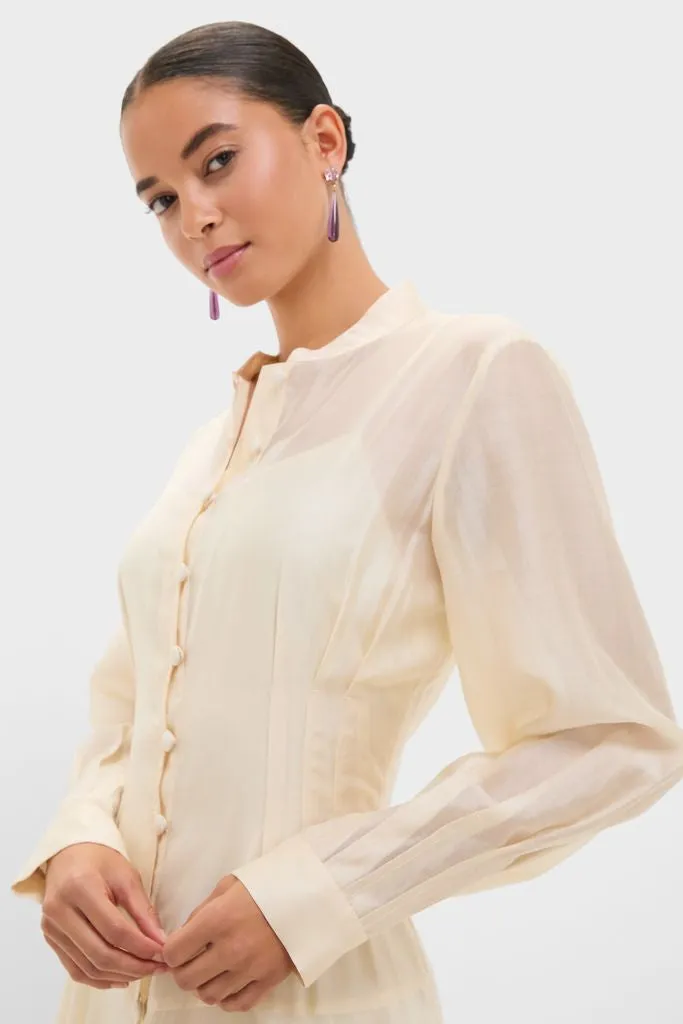 Champagne Organza Marbella Dress sold by Tuckernuck product image thumbnail 2