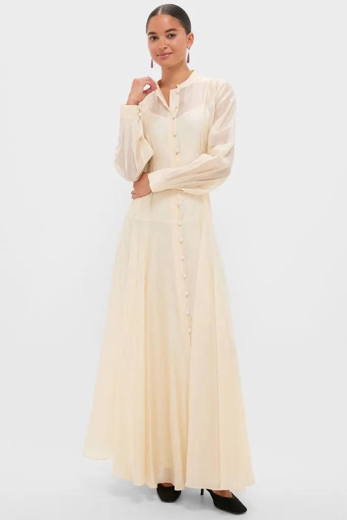 Champagne Organza Marbella Dress sold by Tuckernuck product image thumbnail 3