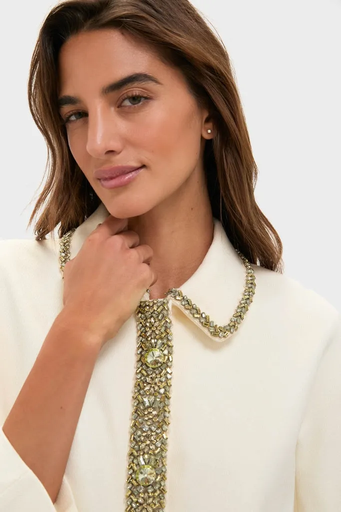 Winter White Embellished Nicola Maxi Dress sold by Tuckernuck product image thumbnail 2