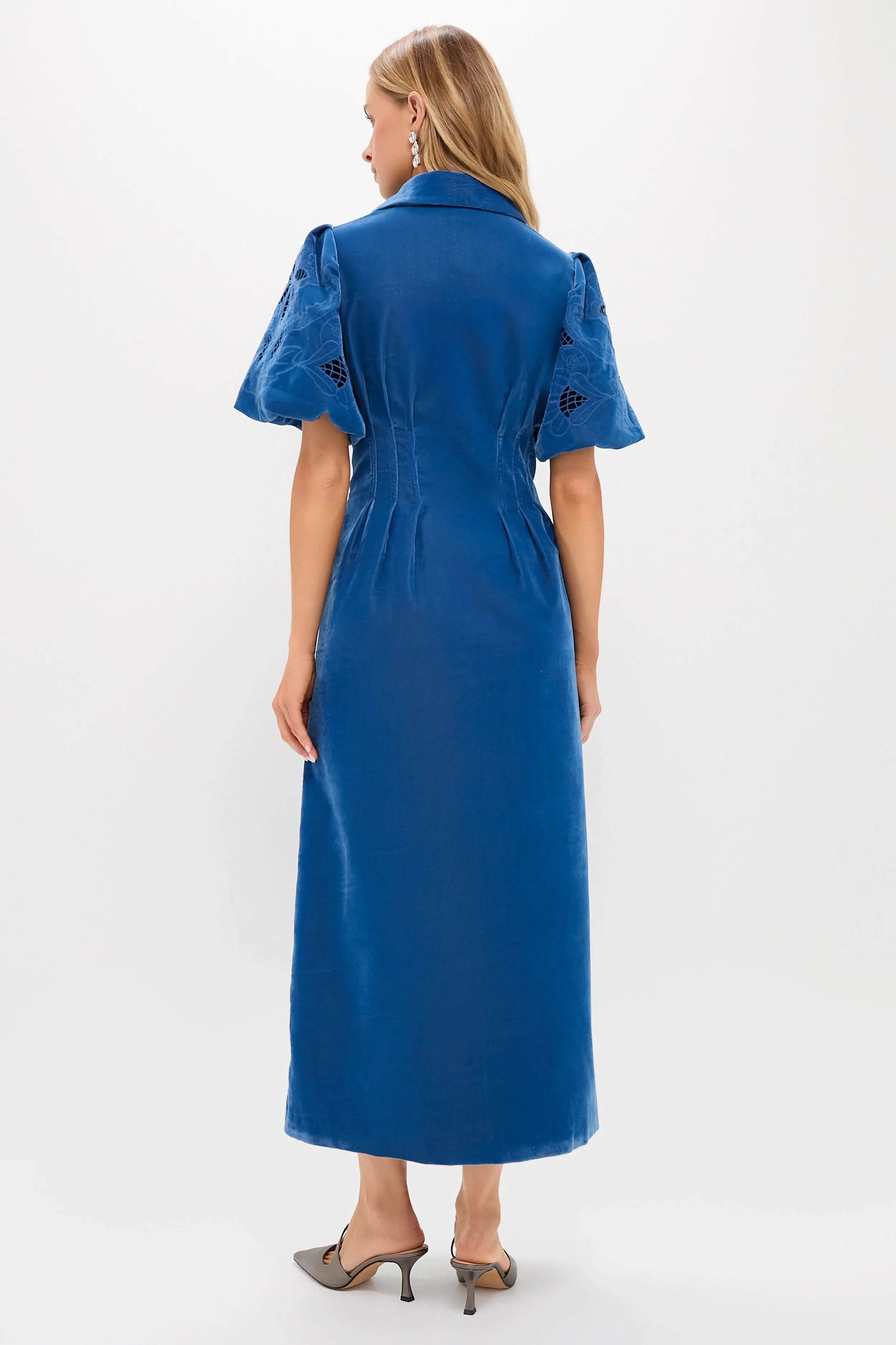 Blue Fog Velvet Lace Delaney Dress sold by Tuckernuck product image thumbnail 5
