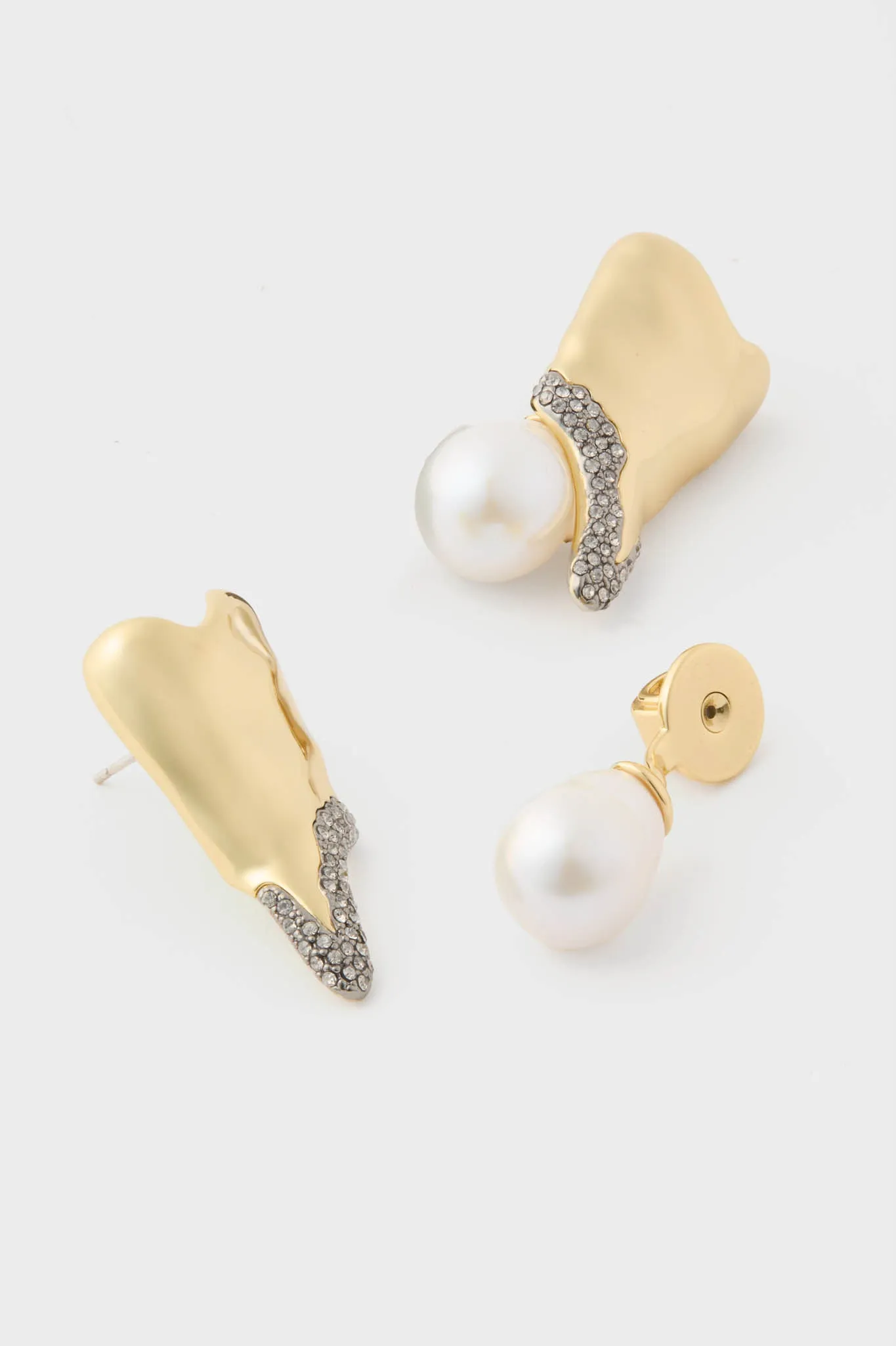 Gold and Pearl Spencer Earrings sold by Tuckernuck product image thumbnail 4
