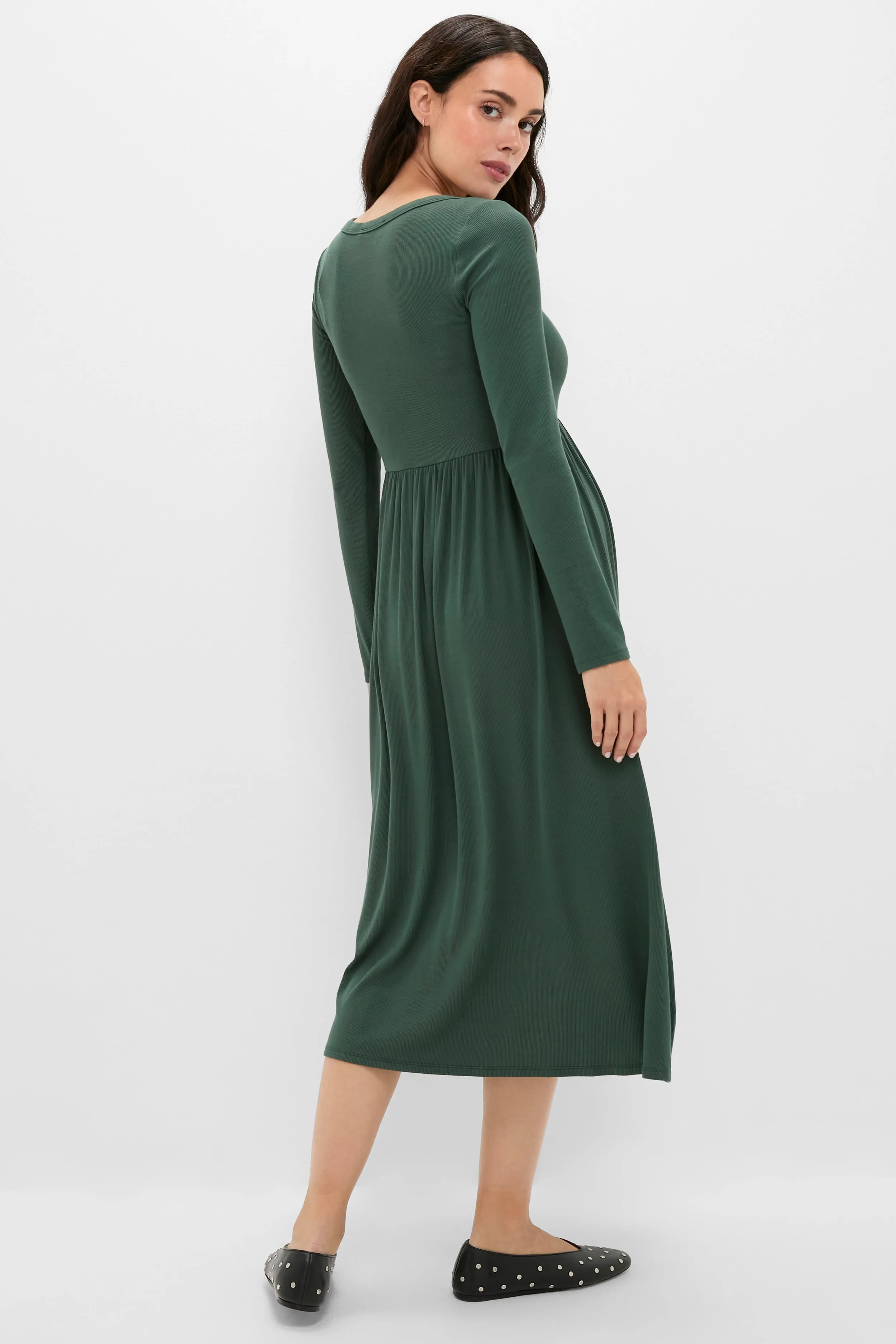 Pine Softest Rib Nursing Dress sold by Tuckernuck product image thumbnail 4