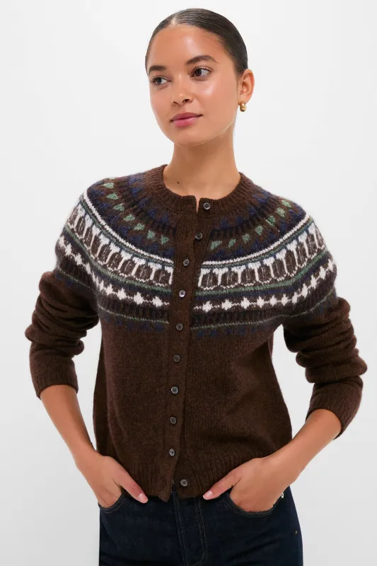 Chestnut Amina Fairisle Sweater sold by Tuckernuck