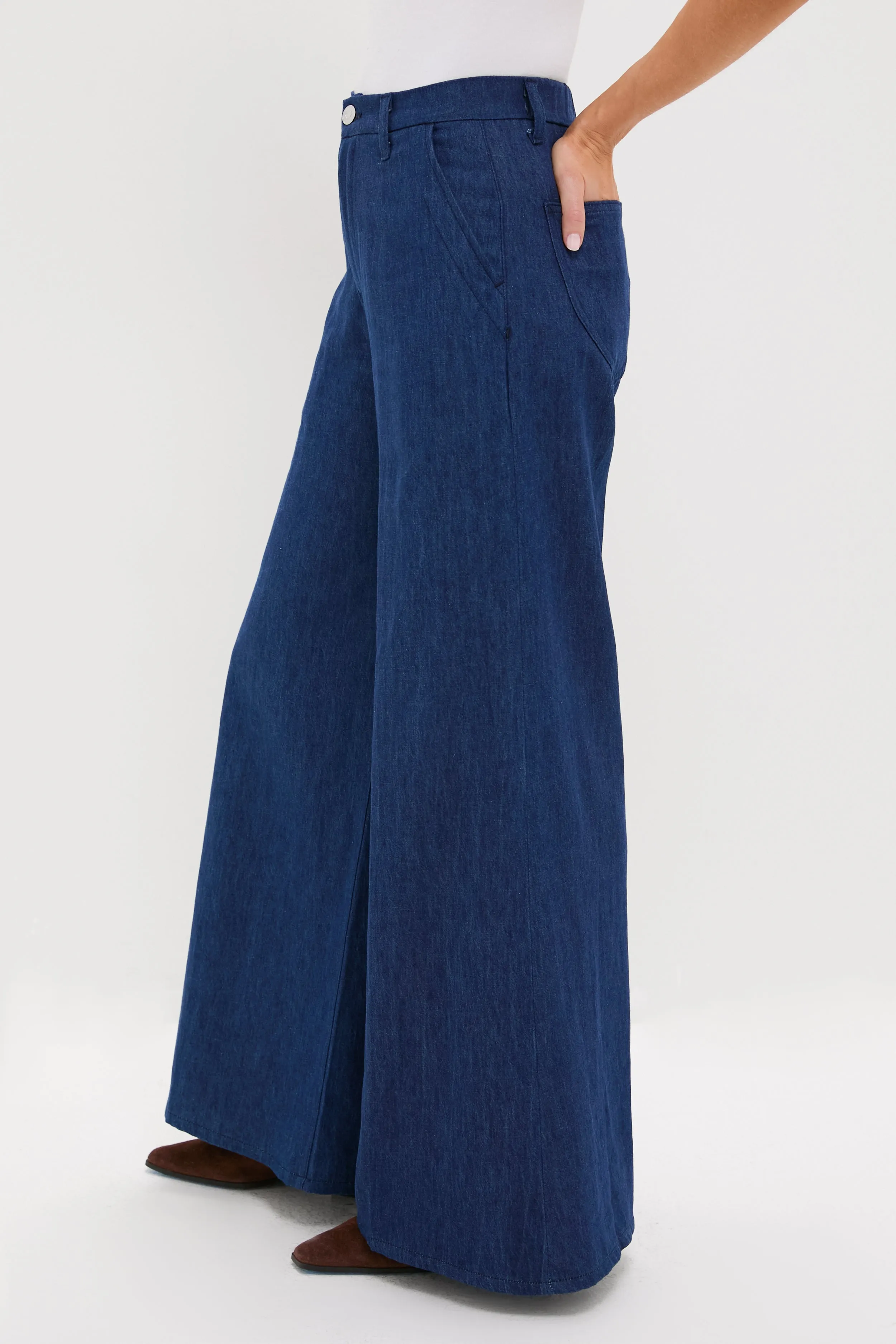 Hemp Indigo Tulip Trouser sold by Tuckernuck product image thumbnail 3