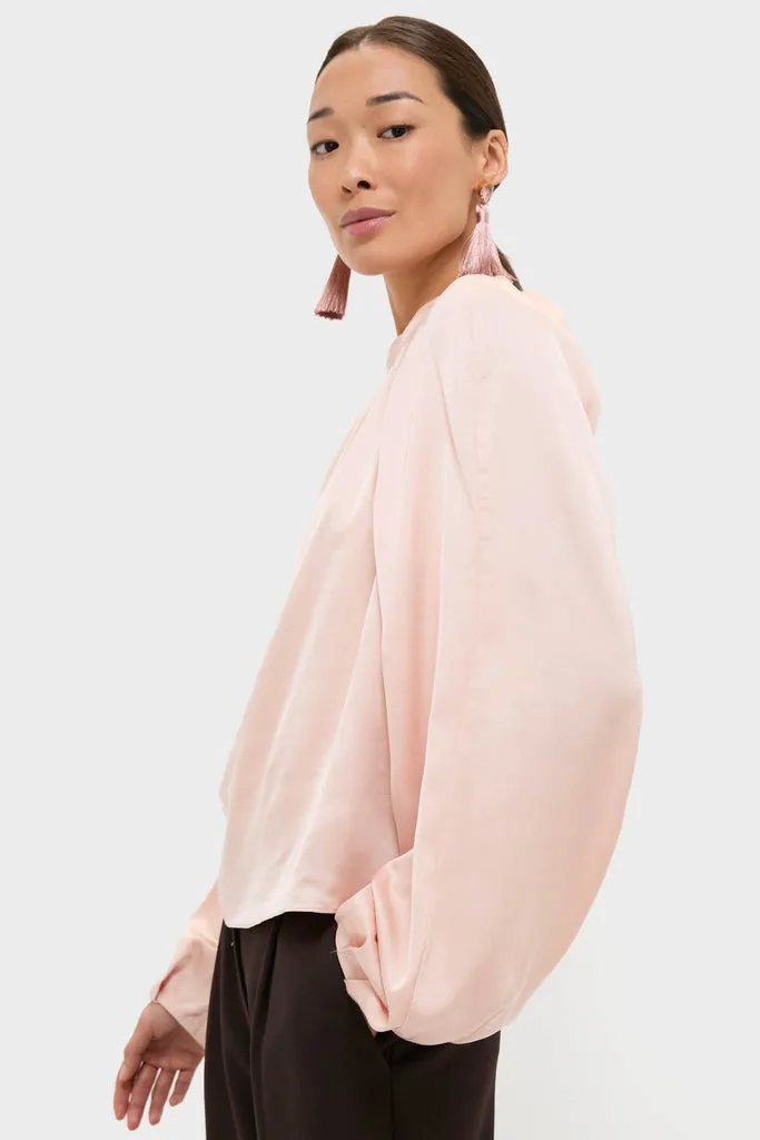 Soft Pink Blush Satin Blaire Top sold by Tuckernuck product image thumbnail 3